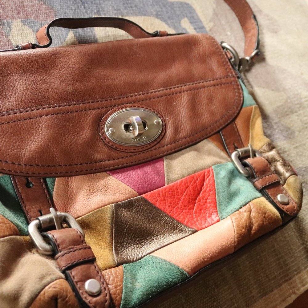 Beautiful and Colorful Fossil Purse Handbag -
